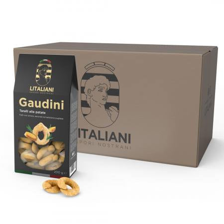 Gaudini - 24 paquets de taralli aux pommes de terre 4800 g (24 paquets x 200 g) - COD.: BND2LIT0008