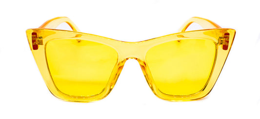 LUNETTES DE SOLEIL «SQUARE KETTY» SHINY YELLOW - KL0064